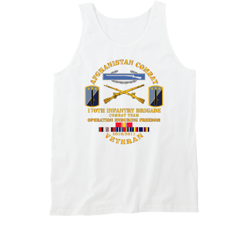 Army - Afghanistan Vet W 170th Inf Bde - Oef  2010 Tanktop