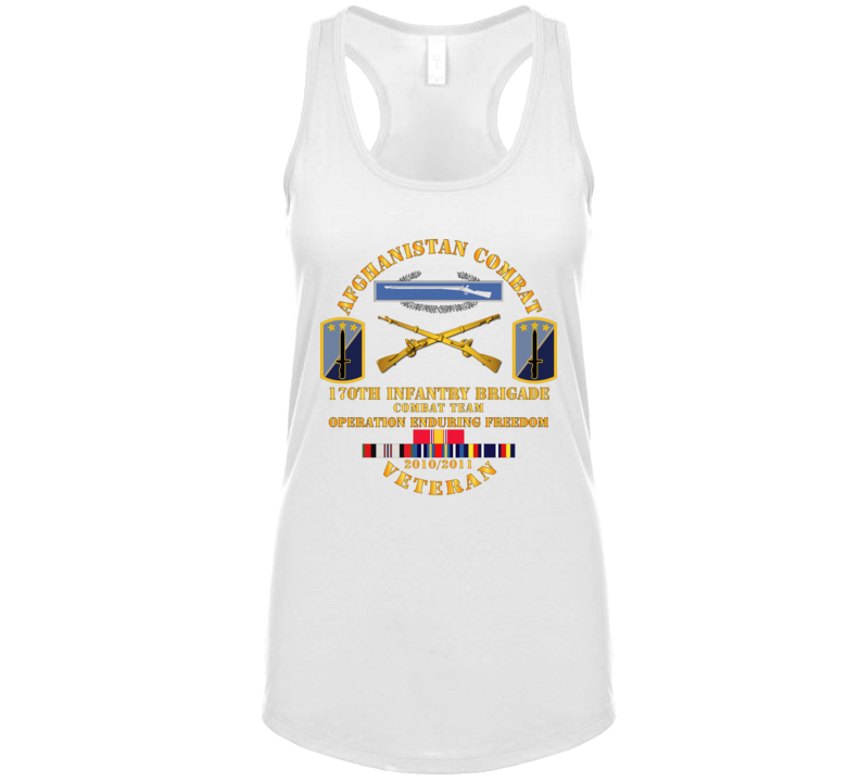 Army - Afghanistan Vet W 170th Inf Bde - Oef  2010 Ladies Tanktop