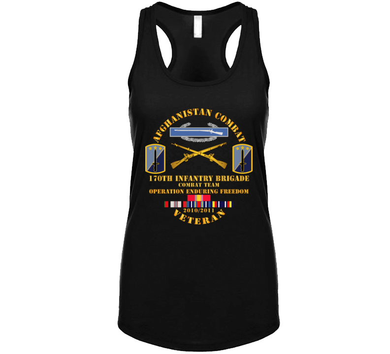 Army - Afghanistan Vet W 170th Inf Bde - Oef  2010 Ladies Tanktop