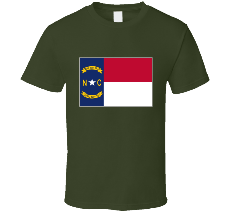 Flag - North Carolina  Wo Txt T Shirt
