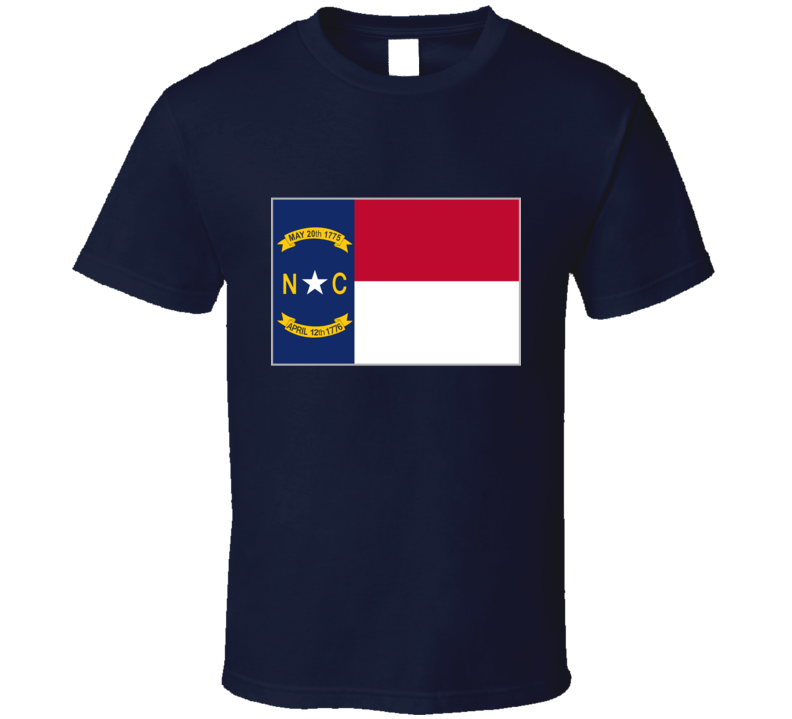 Flag - North Carolina  Wo Txt T Shirt