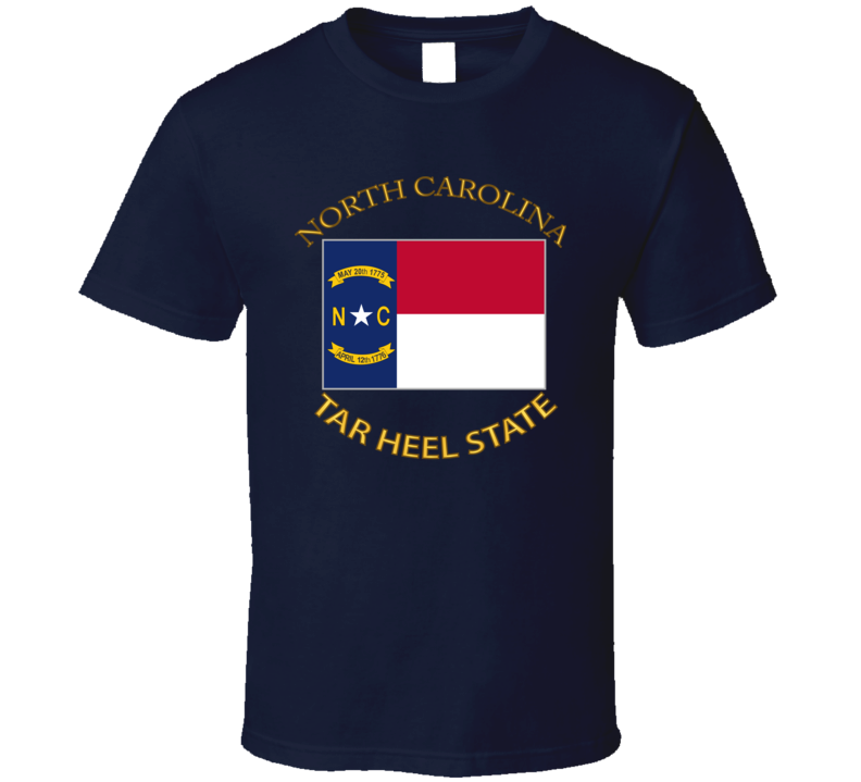 Flag - North Carolina - Tar Heel State T Shirt