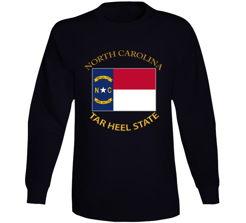 Flag - North Carolina - Tar Heel State Long Sleeve