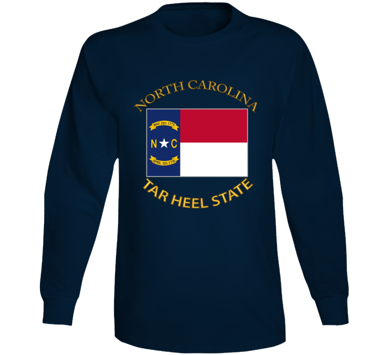 Flag - North Carolina - Tar Heel State Long Sleeve