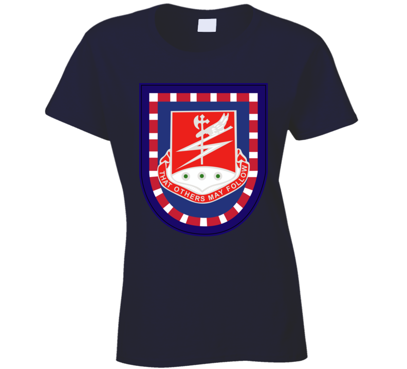 Army - Flash W 127th Airborne Engineer Bn Dui Wo Txt T Shirt