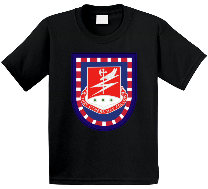 Army - Flash W 127th Airborne Engineer Bn Dui Wo Txt T Shirt