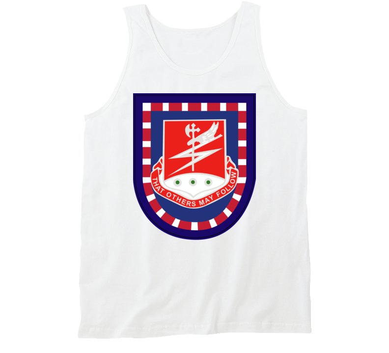Army - Flash W 127th Airborne Engineer Bn Dui Wo Txt Tanktop