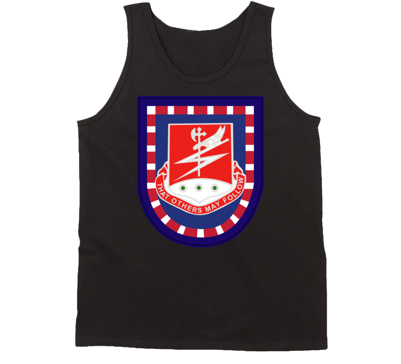 Army - Flash W 127th Airborne Engineer Bn Dui Wo Txt Tanktop