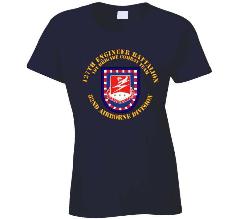 Army - Flash W 127th Engineer Bn T Shirt