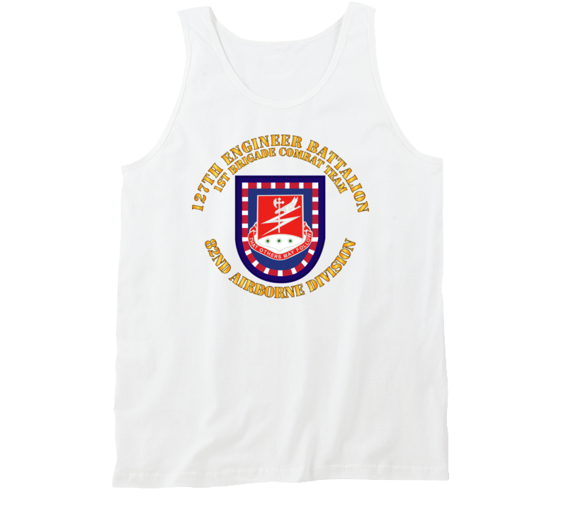 Army - Flash W 127th Engineer Bn Tanktop