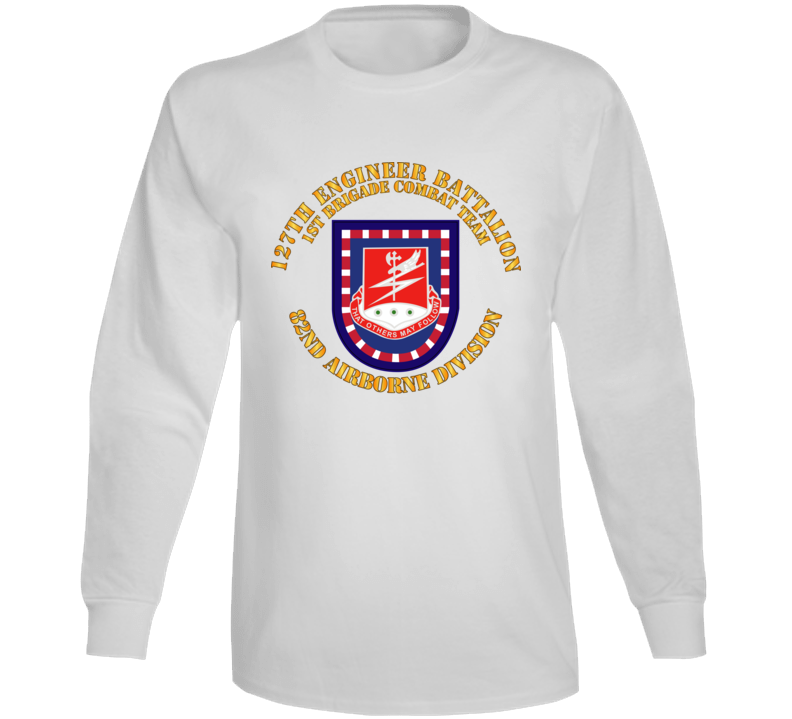 Army - Flash W 127th Engineer Bn Long Sleeve