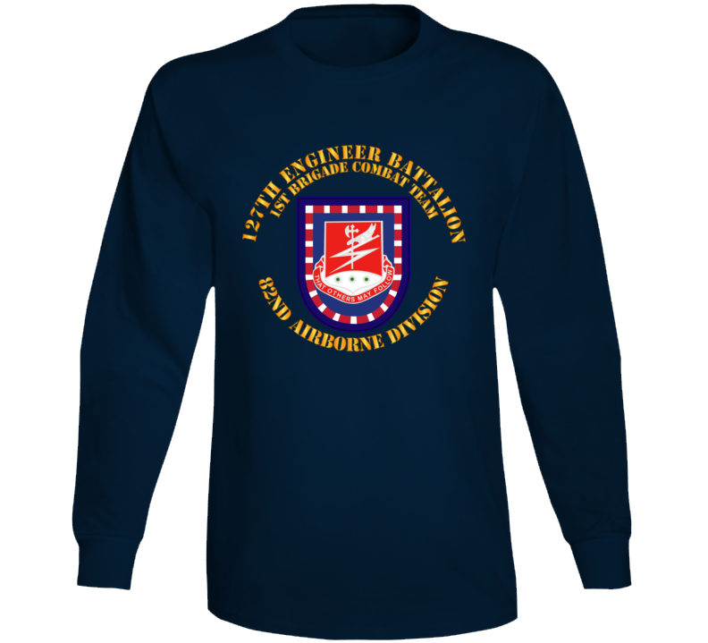 Army - Flash W 127th Engineer Bn Long Sleeve