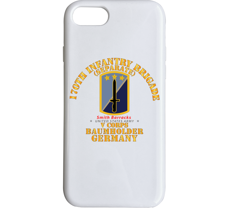 Army - 170th Infantry Bde - Sep - V Corps - Baumholder Germany Phone Case