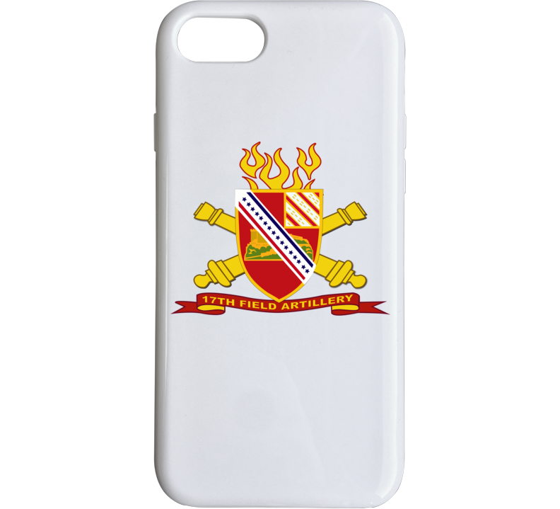 Army - 17th Field Artillery W Br - Ribbon Phone Case