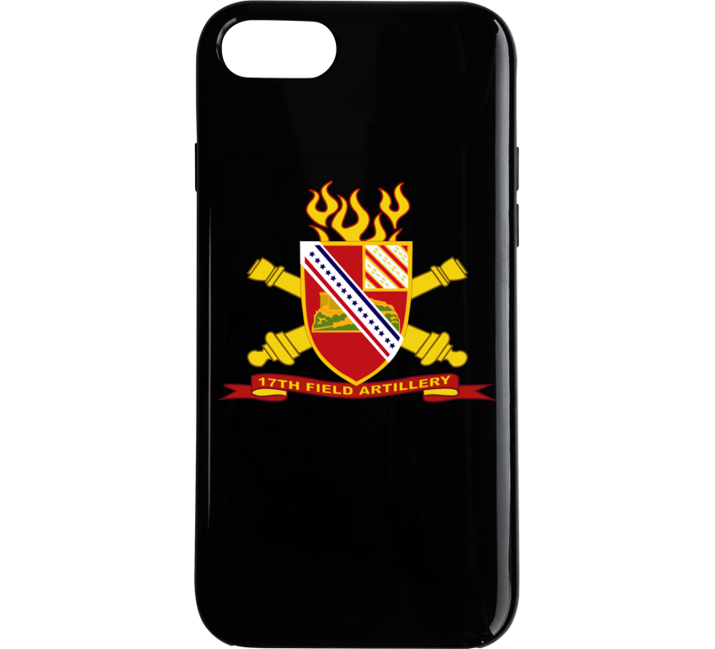 Army - 17th Field Artillery W Br - Ribbon Phone Case