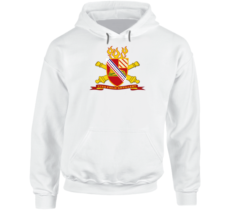 Army - 17th Field Artillery W Br - Ribbon Hoodie