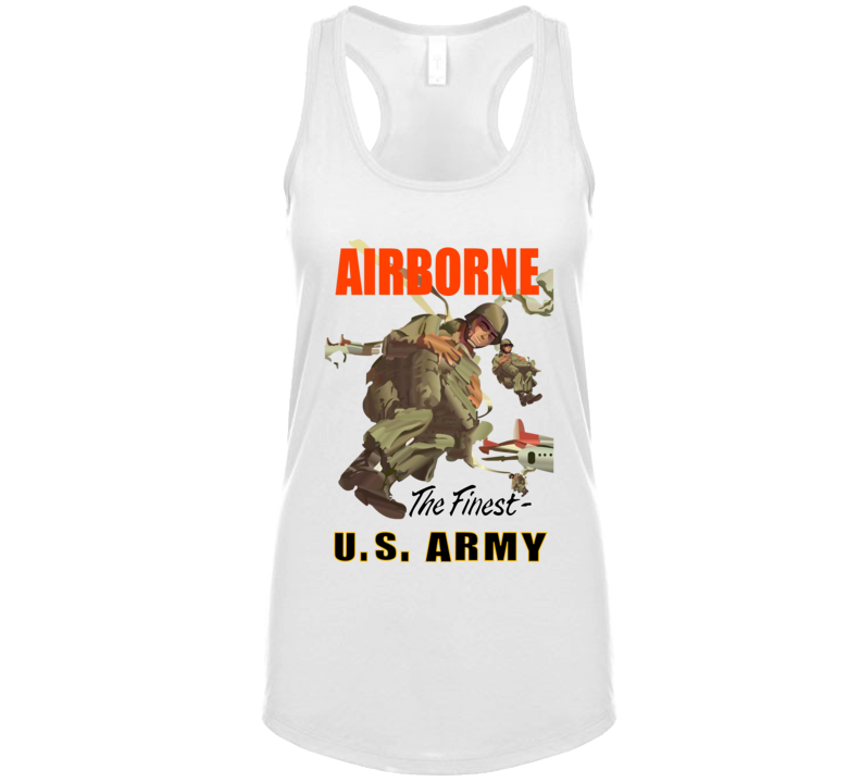 Army - Airborne Poster Wi Backgrnd T Shirt