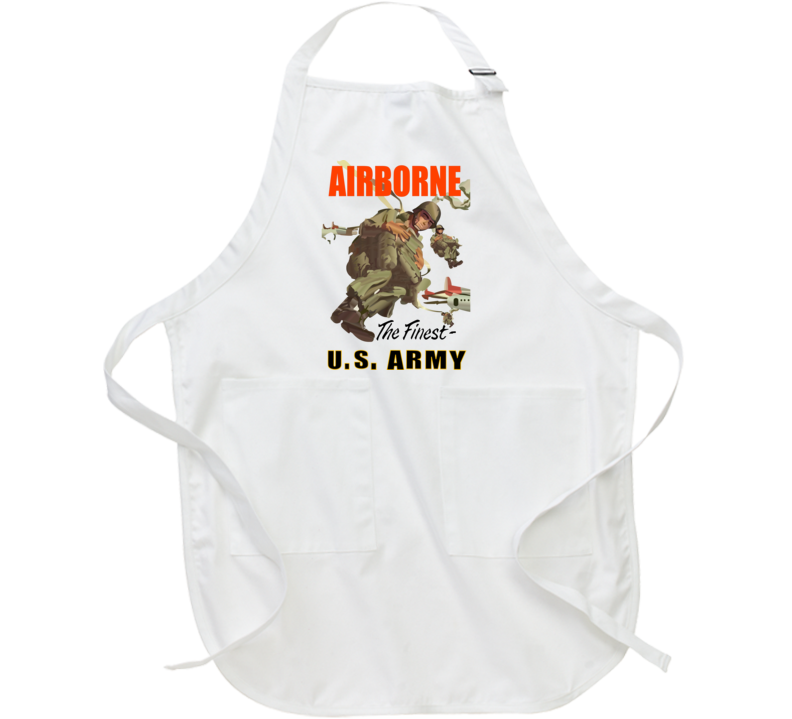 Army - Airborne Poster Wi Backgrnd Apron