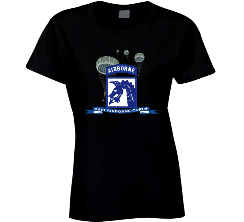 Army - Xviii Airborne Corps W Parachute - Ribbon T Shirt