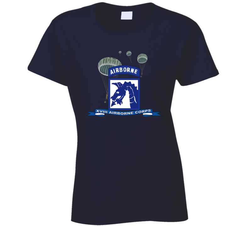 Army - Xviii Airborne Corps W Parachute - Ribbon T Shirt