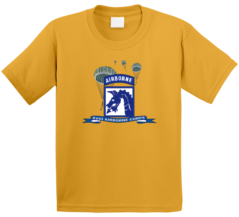 Army - Xviii Airborne Corps W Parachute - Ribbon T Shirt