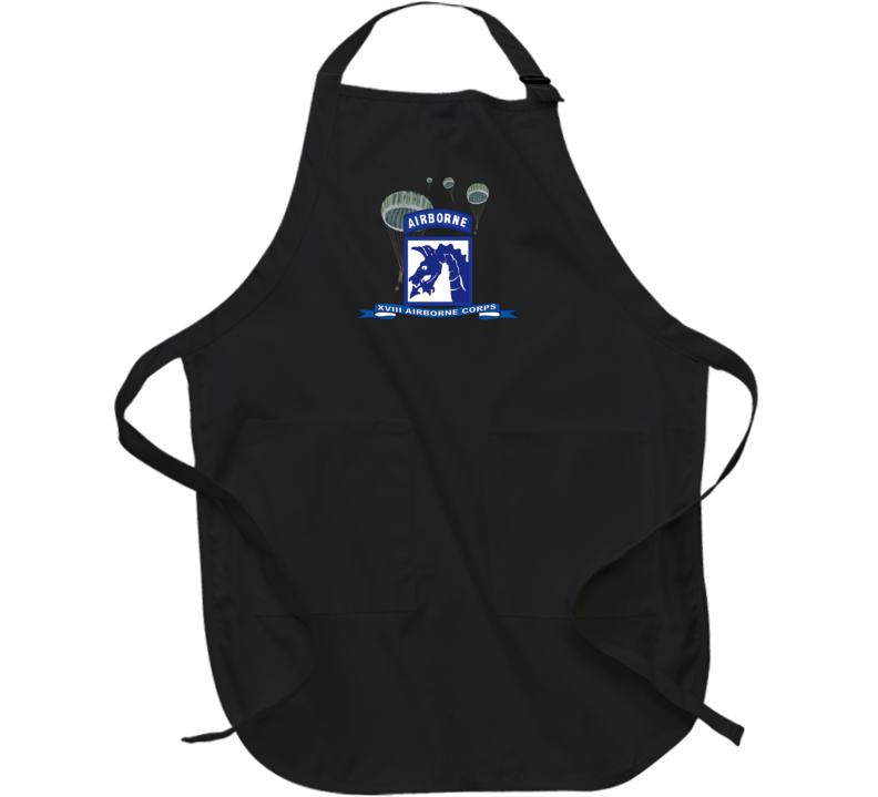 Army - Xviii Airborne Corps W Parachute - Ribbon Apron