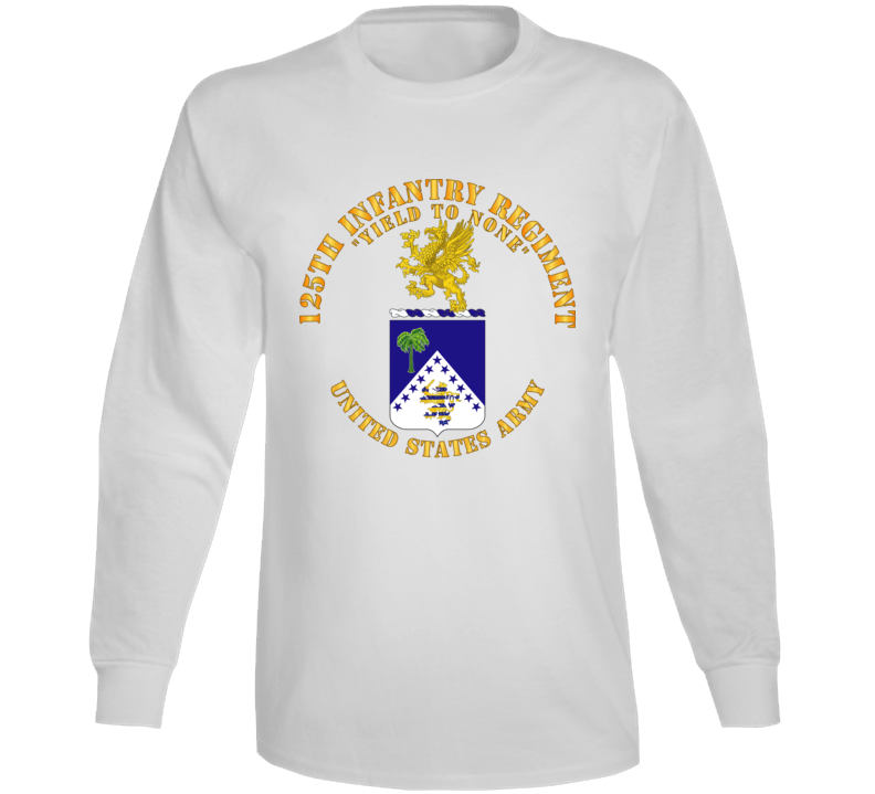 Army - Coa - 125th Infantry Regiment - Yield To None Long Sleeve