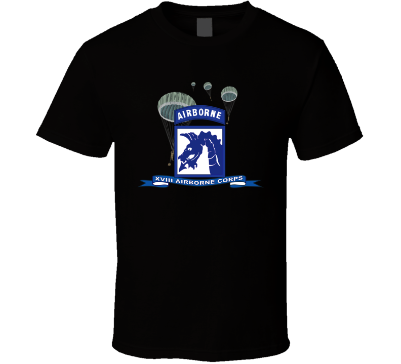 Army - Xviii Airborne Corps W Parachute - Ribbon T Shirt