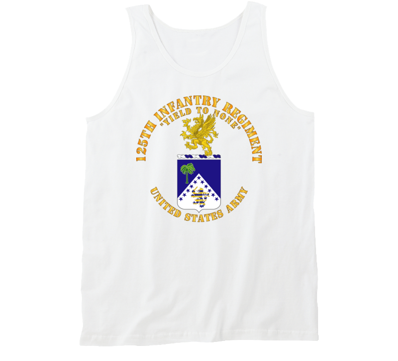 Army - Coa - 125th Infantry Regiment - Yield To None Tanktop