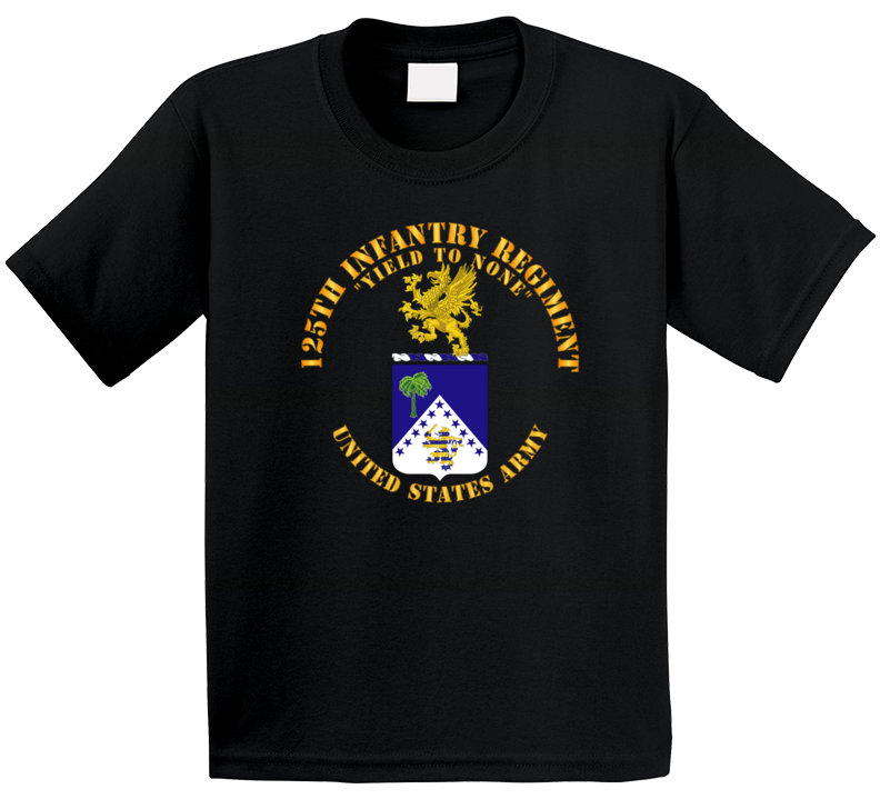 Army - Coa - 125th Infantry Regiment - Yield To None Kids