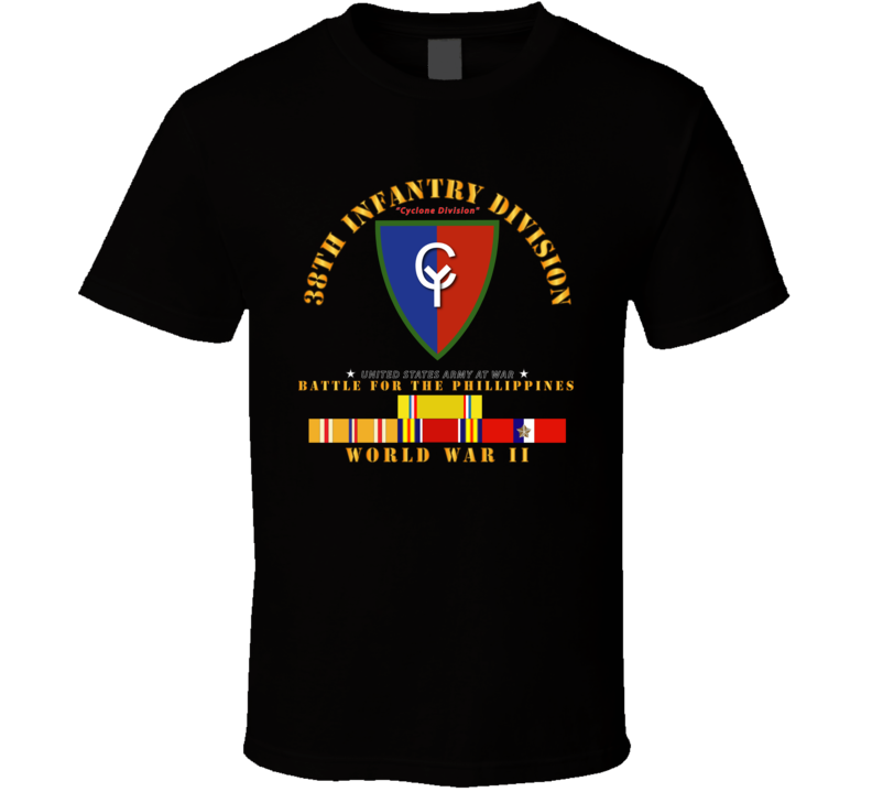  Army - 38th Infantry Division - Wwii W Pac Svc T Shirt