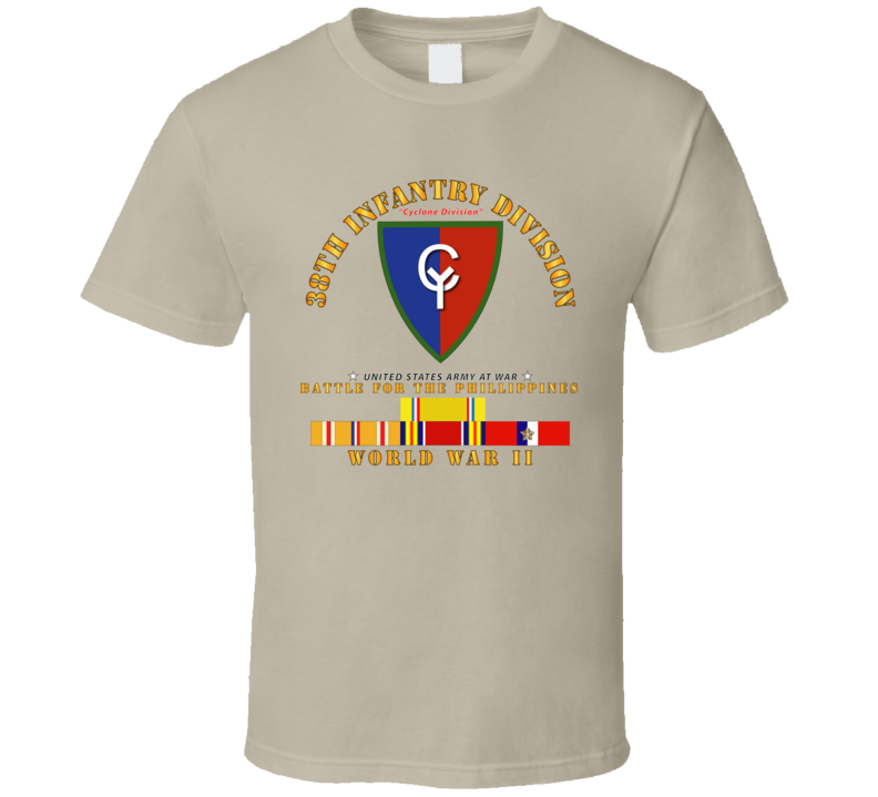  Army - 38th Infantry Division - Wwii W Pac Svc T Shirt