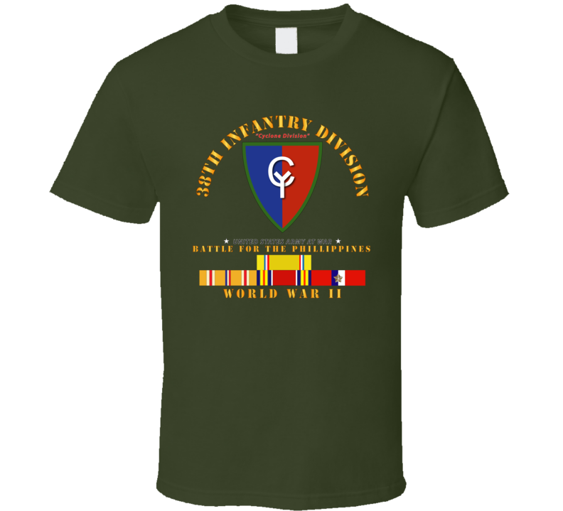  Army - 38th Infantry Division - Wwii W Pac Svc T Shirt