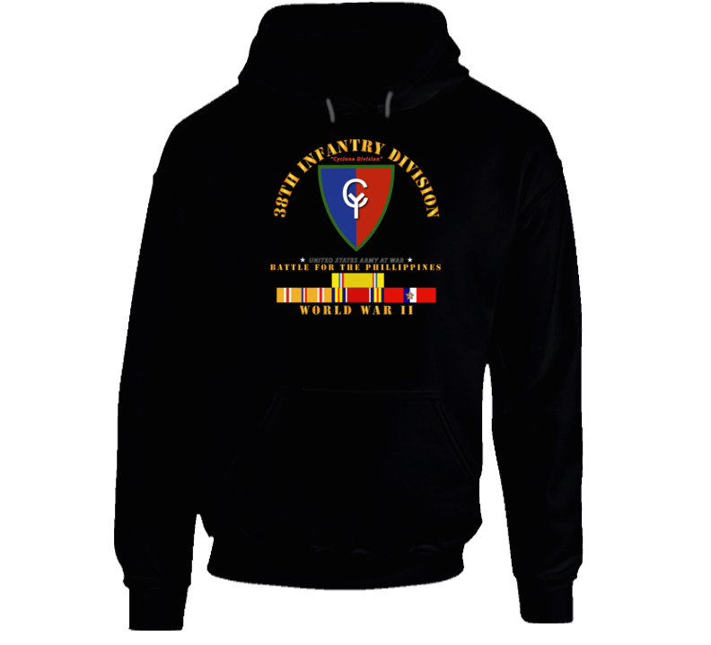  Army - 38th Infantry Division - Wwii W Pac Svc Hoodie