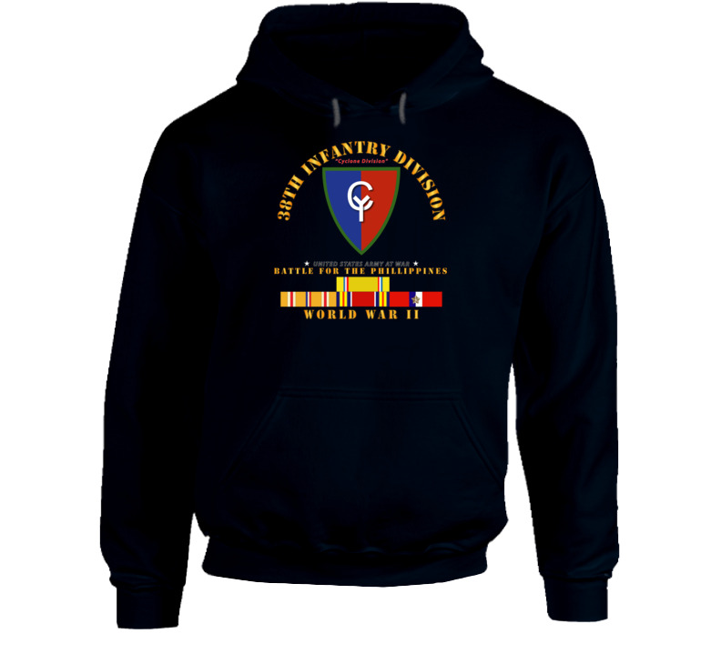  Army - 38th Infantry Division - Wwii W Pac Svc Hoodie