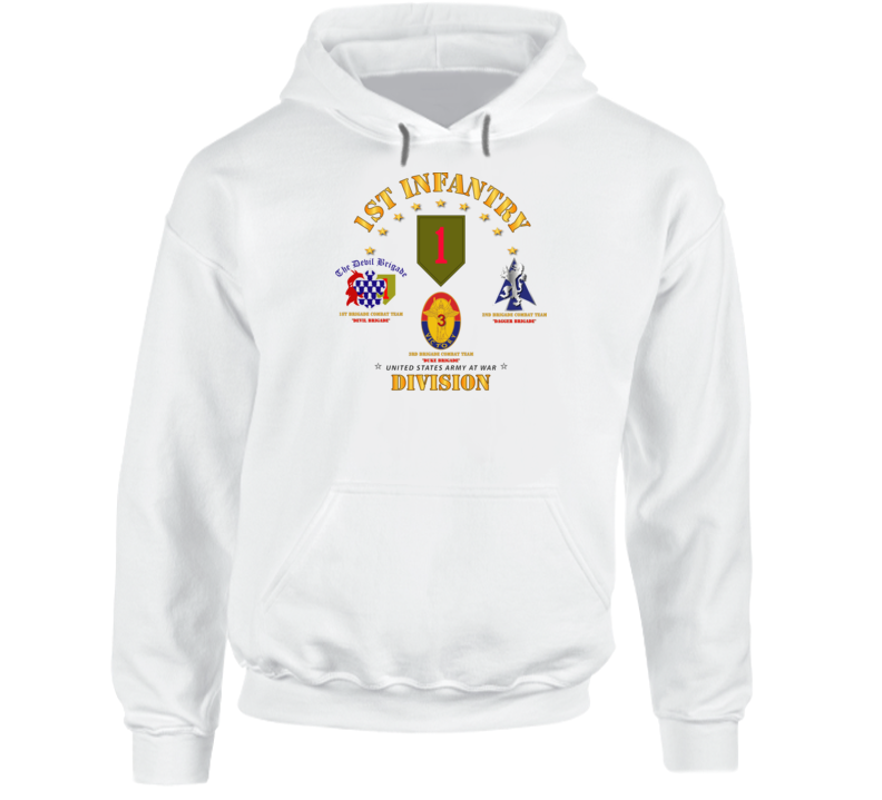 Army - 1st Infantry Division W Named Bcts - V1 Hoodie