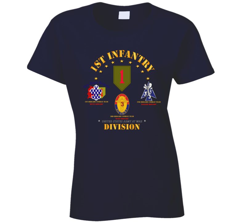 Army - 1st Infantry Division W Named Bcts - V1 Ladies