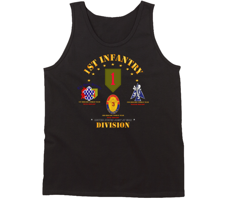 Army - 1st Infantry Division W Named Bcts - V1 Tanktop