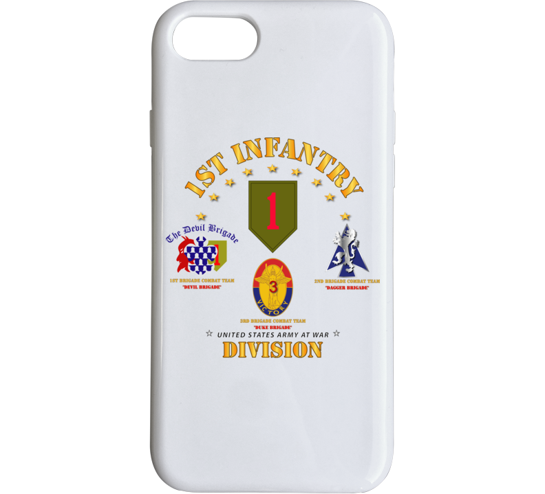 Army - 1st Infantry Division W Named Bcts - V1 Phone Case