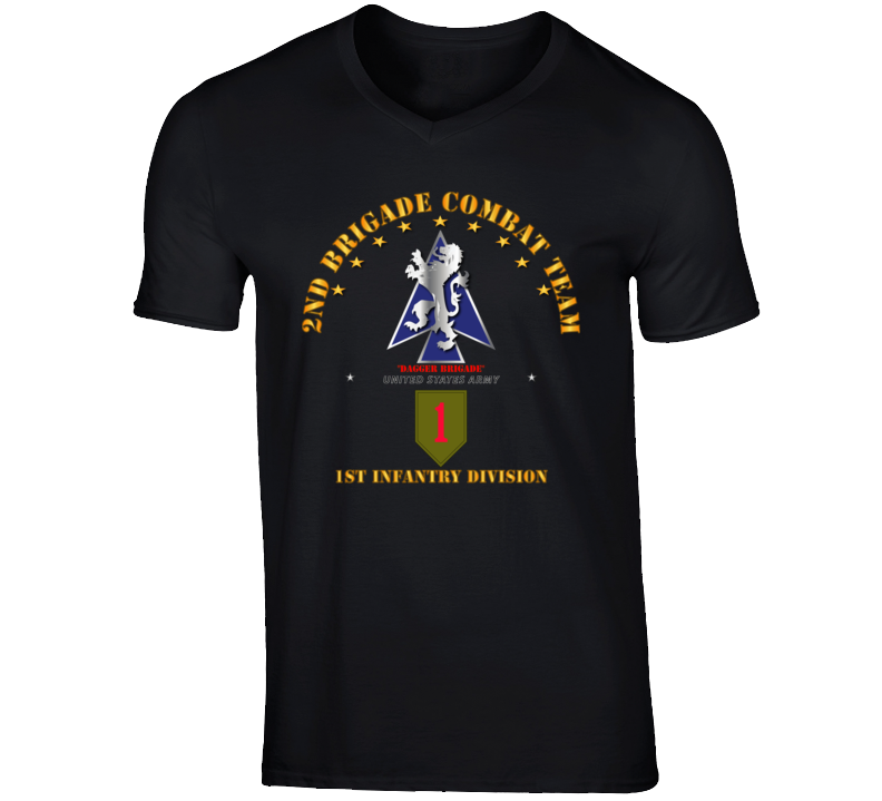 Army - 2nd Bde Combat Tm - 1st Infantry Div V1 V-neck