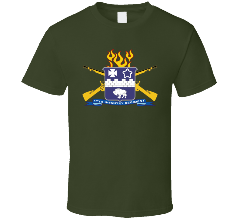 Army - 17th Infantry Regiment W Br - Ribbon T Shirt