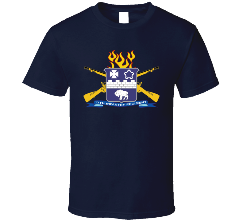 Army - 17th Infantry Regiment W Br - Ribbon T Shirt