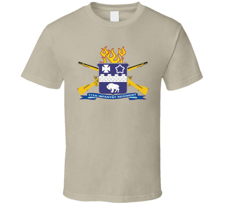 Army - 17th Infantry Regiment W Br - Ribbon T Shirt