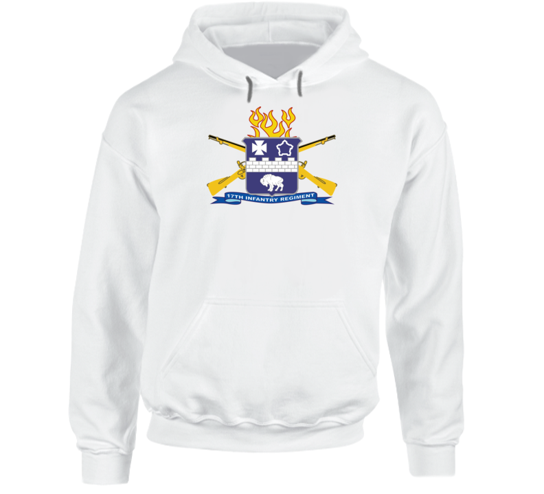 Army - 17th Infantry Regiment W Br - Ribbon Hoodie