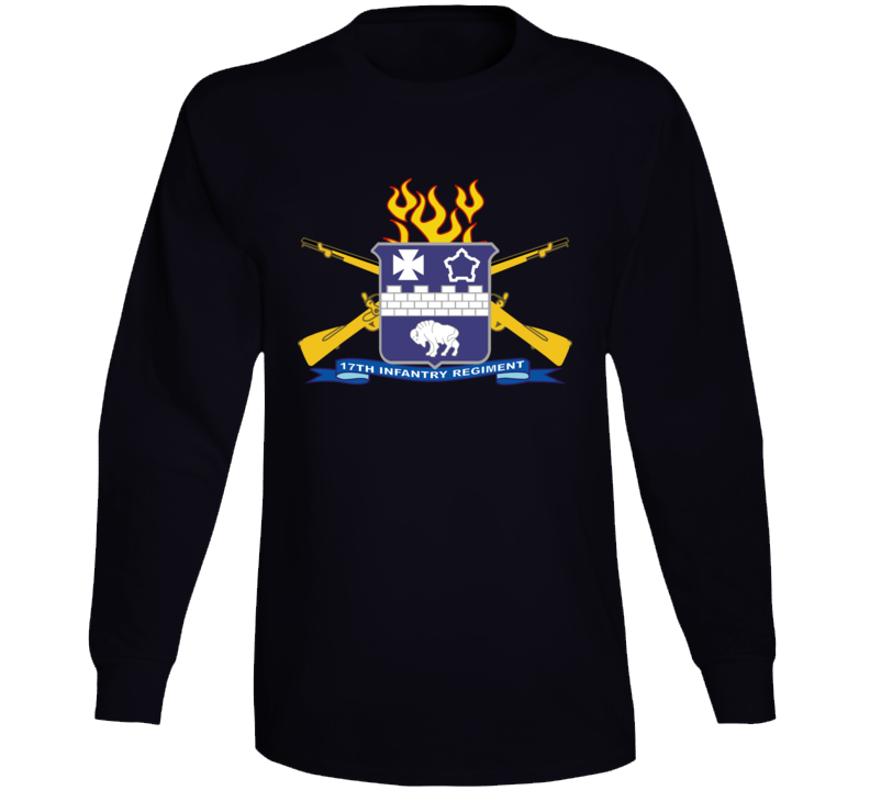 Army - 17th Infantry Regiment W Br - Ribbon Long Sleeve