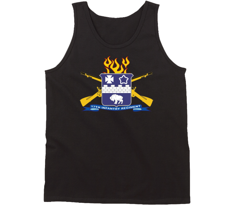Army - 17th Infantry Regiment W Br - Ribbon Tanktop
