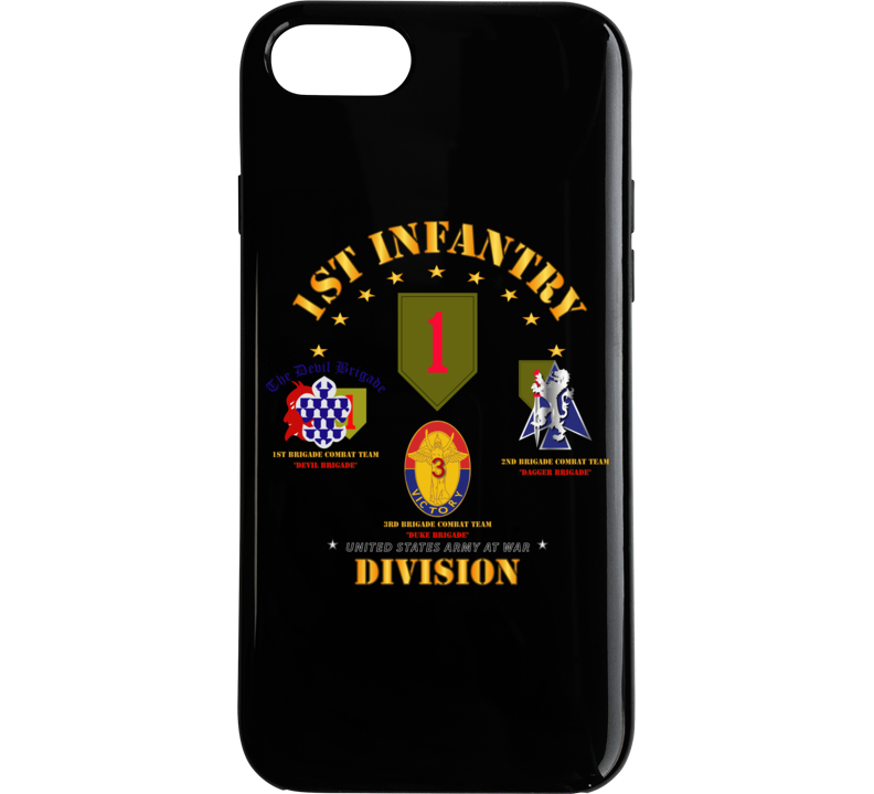 Army - 1st Infantry Division W Named Bcts Phone Case
