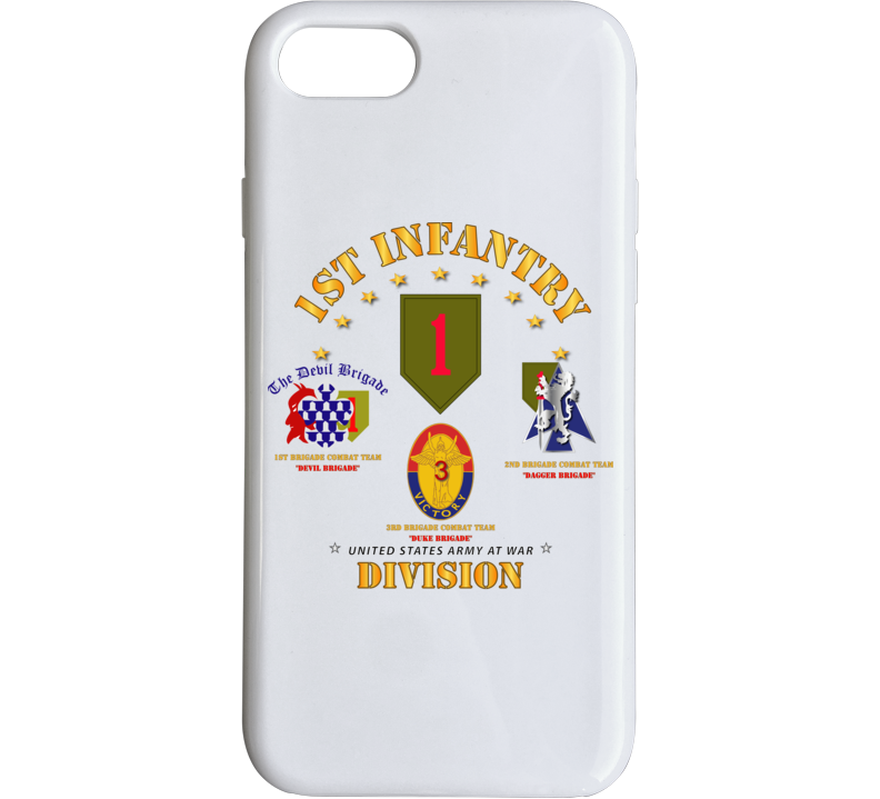 Army - 1st Infantry Division W Named Bcts Phone Case