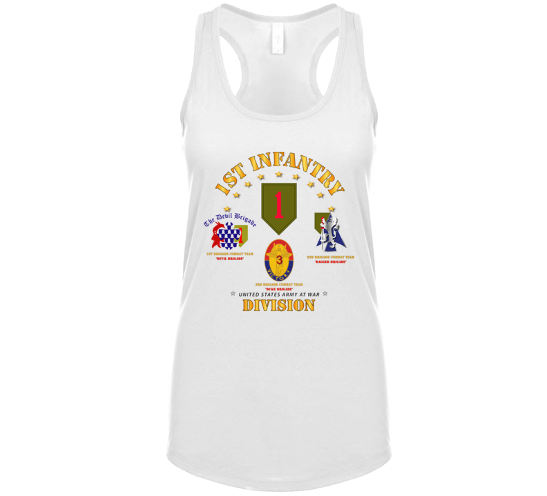 Army - 1st Infantry Division W Named Bcts T Shirt