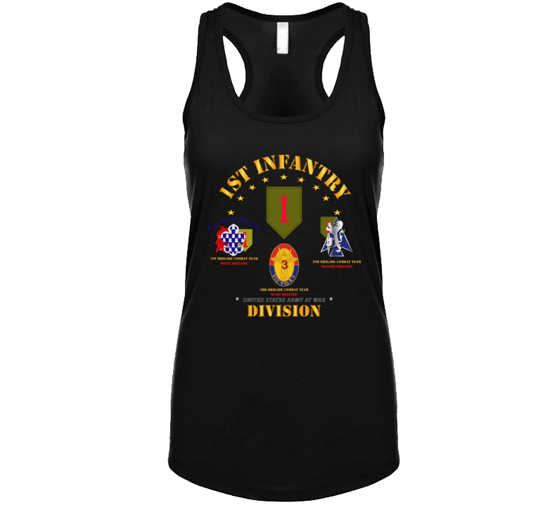 Army - 1st Infantry Division W Named Bcts T Shirt